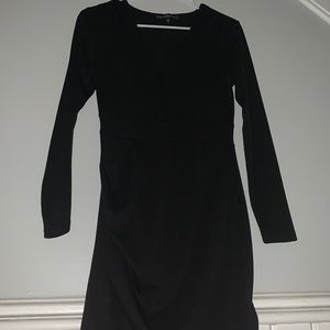 A black tight dress.
